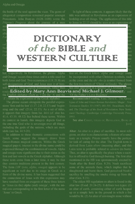 Dictionary of the Bible and Western Culture