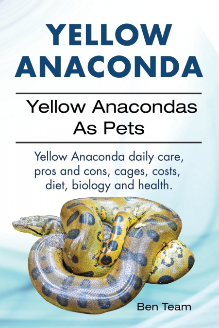 Yellow Anaconda. Yellow Anacondas As Pets. Yellow Anaconda daily care, pro's and cons, cages, costs, diet, biology and health.
