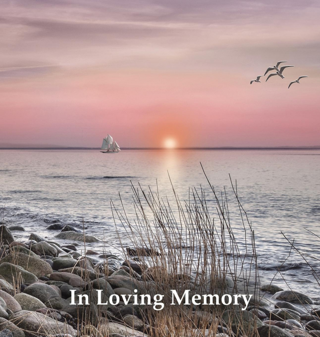 Funeral Guest Book, 'In Loving Memory', Memorial Guest Book, Condolence Book, Remembrance Book for Funerals or Wake, Memorial Service Guest Book