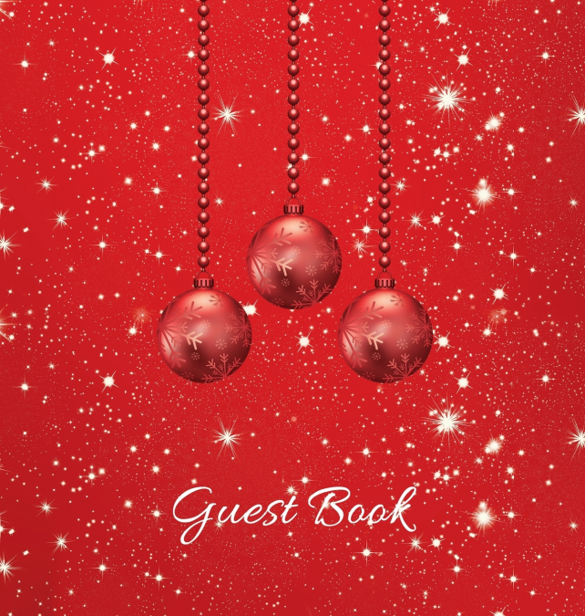 Christmas Party Guest Book (HARDCOVER), Party Guest Book, Birthday Guest Comments Book, House Guest Book, Seasonal Party Guest Book, Special Events & Functions
