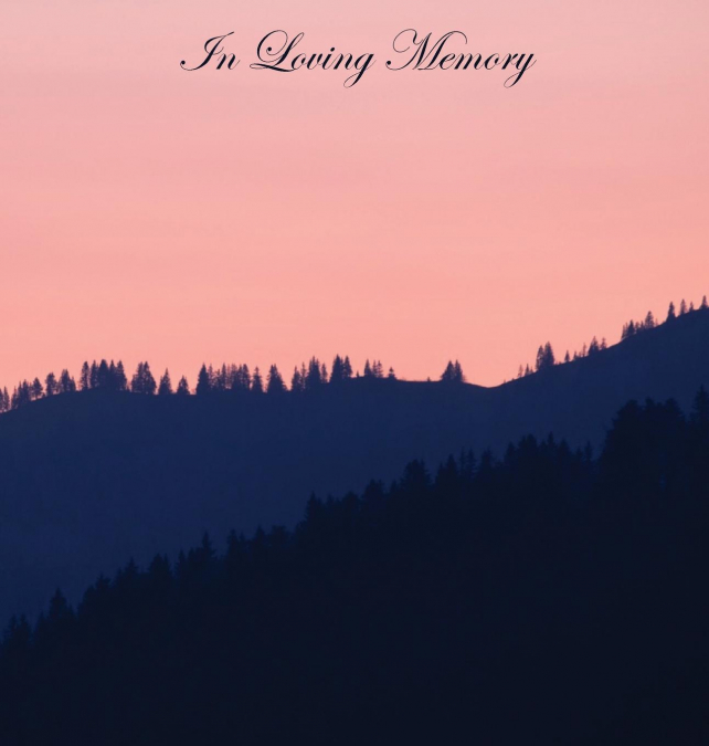 In Loving Memory Funeral Guest Book, Wake, Loss, Celebration of Life, Memorial Service, Funeral Home, Church, Condolence Book, Thoughts and In Memory Guest Book (Hardback)
