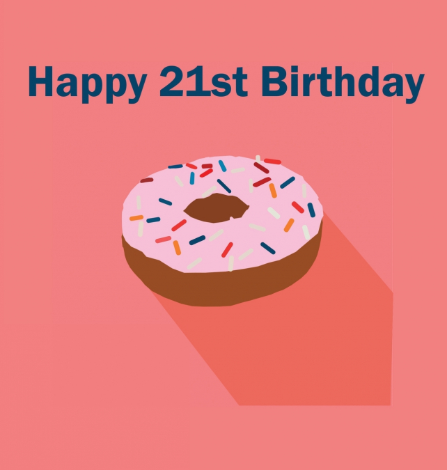 Happy 21st Birthday Guest Book (Hardcover)