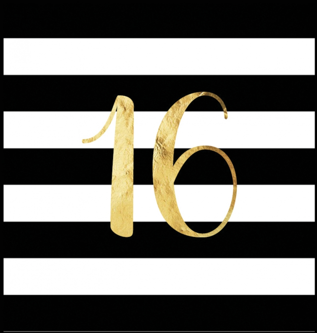 Happy 16th Birthday Guest Book (Hardcover)