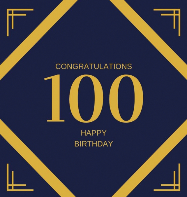 Happy 100th Birthday Guest Book (Hardcover)