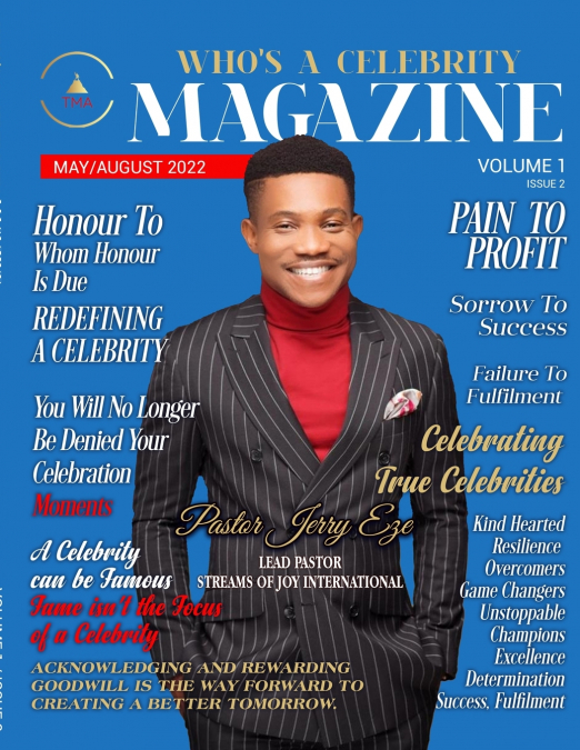 Who’s A Celebrity Magazine Pastor Jerry on the cover