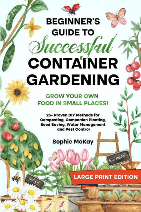 Beginner’s Guide to Successful Container Gardening (Large Print edition)