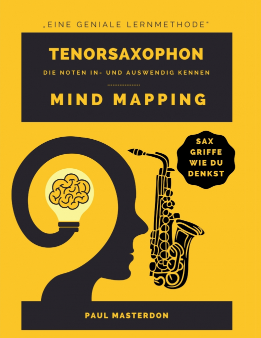 Mind Mapping für Tenorsaxophon - Sax-Griffe farbcodiert & mnemonisch in Spielerperspektive