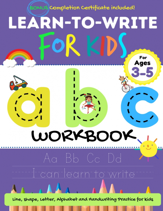 Learn to Write For Kids ABC Workbook
