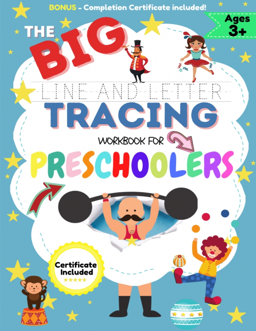 The BIG Line and Letter Tracing Workbook For Preschoolers