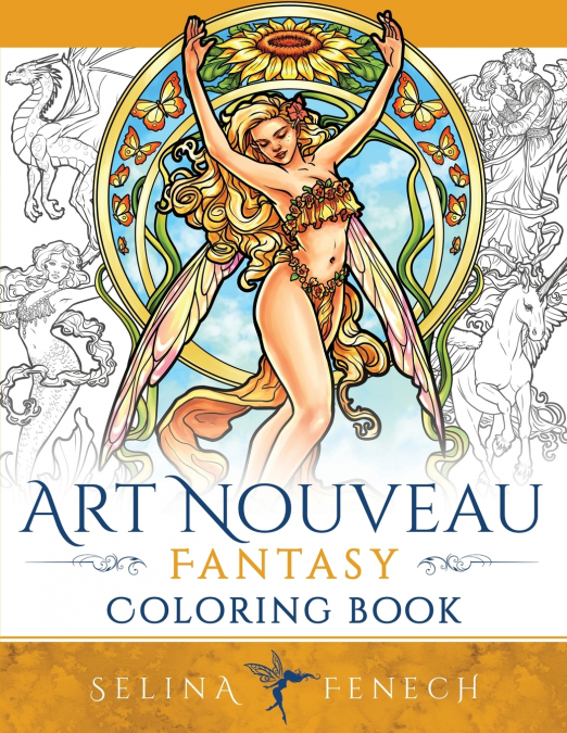 Art Nouveau Fantasy Coloring Book