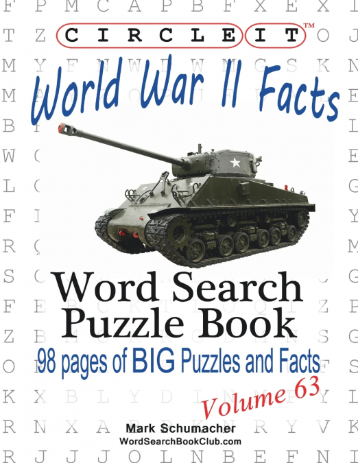 Circle It, World War II Facts, Word Search, Puzzle Book