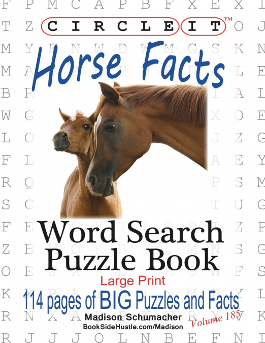 Circle It, Horse Facts, Word Search, Puzzle Book