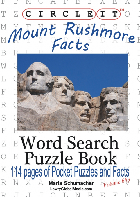 Circle It, Mount Rushmore Facts, Pocket Size, Word Search, Puzzle Book