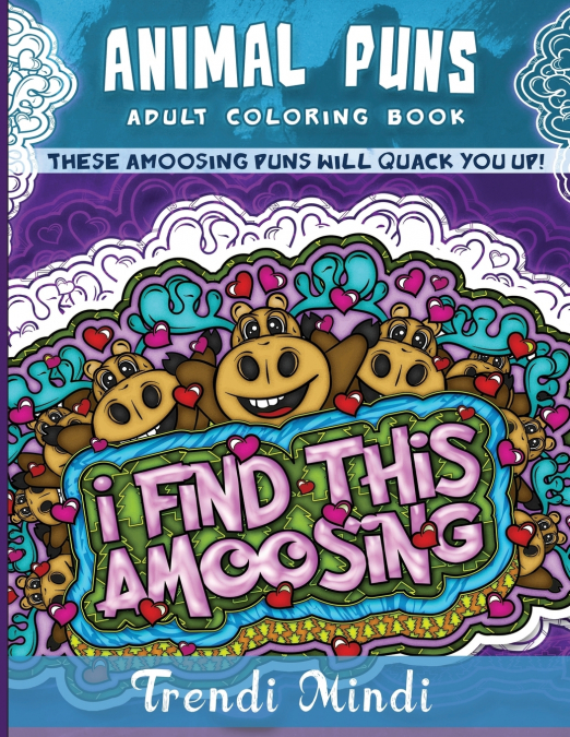 Animal Puns Adult Coloring Book