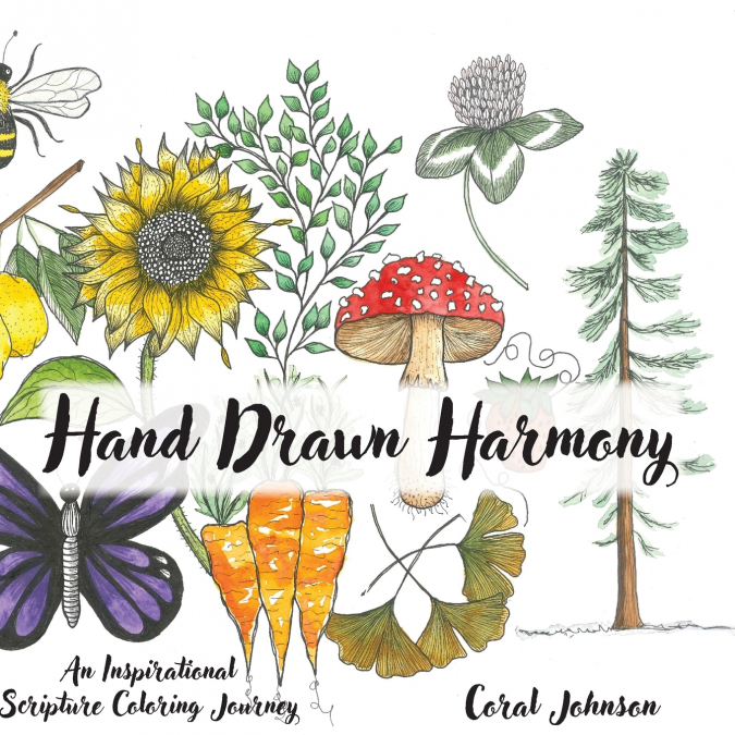 Hand Drawn Harmony - An Inspirational Scripture Coloring Journey