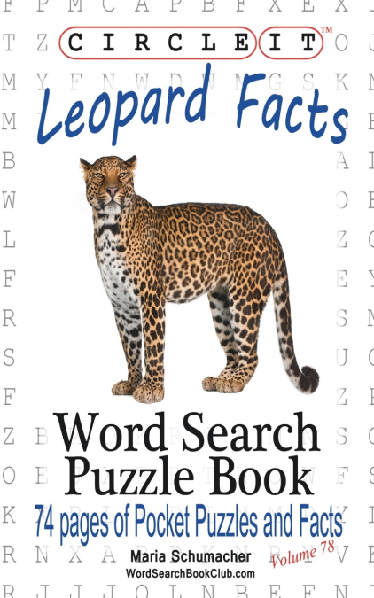 Circle It, Leopard Facts, Word Search, Puzzle Book