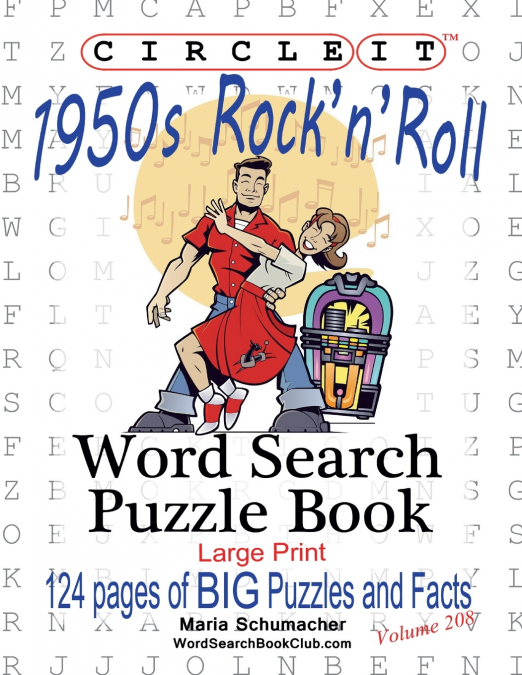 Circle It, 1950s Rock’n’Roll, Word Search, Puzzle Book