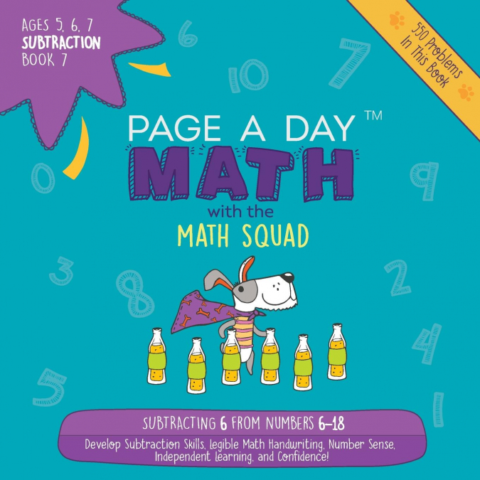 Page A Day Math Subtraction Book 7