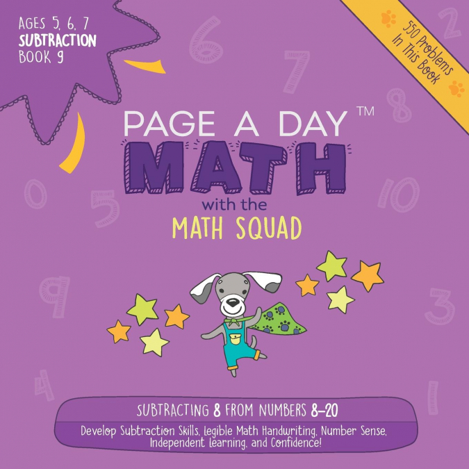 Page A Day Math Subtraction Book 9