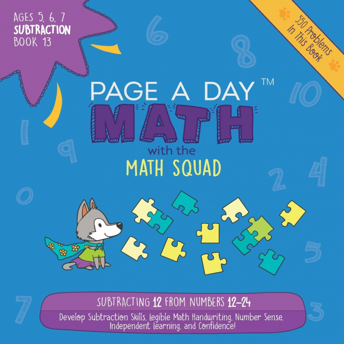 Page A Day Math Subtraction Book 13