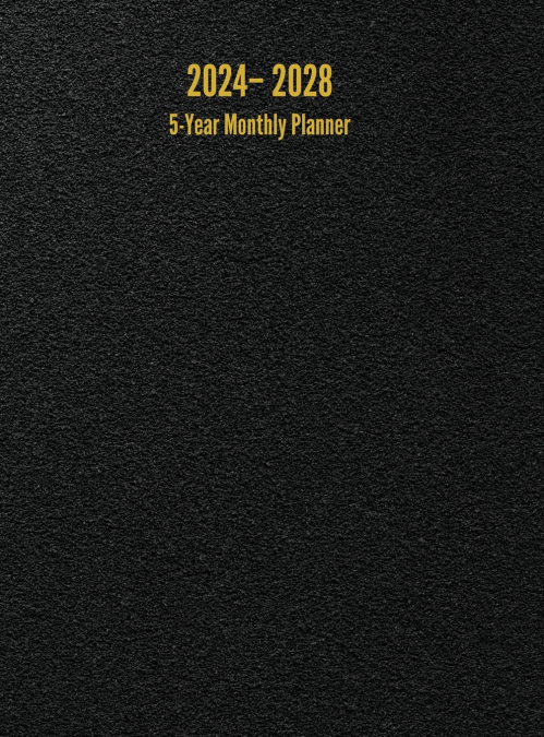 2024 - 2028 5-Year Monthly Planner