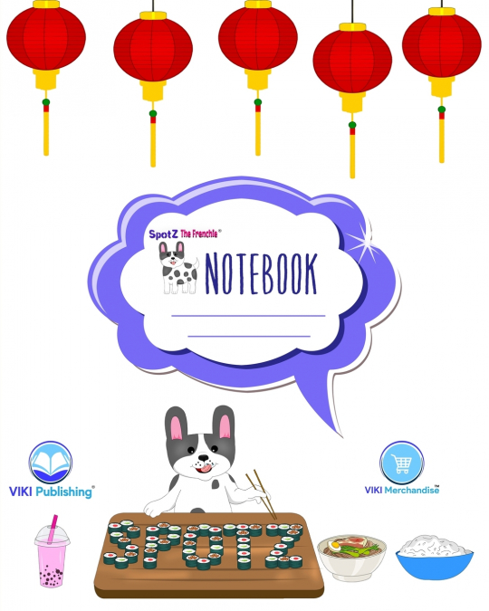 SpotZ the Frenchie® BRANDED RULED  COMPOSITION NOTEBOOK