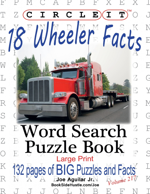 Circle It, 18 Wheeler Facts, Word Search, Puzzle Book