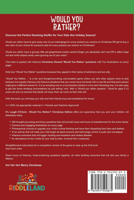 It’s Laugh O’Clock - Would You Rather? Christmas Edition