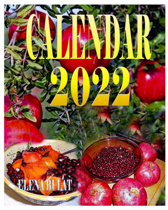 Calendar 2022. Super Food. Fruits. Berries