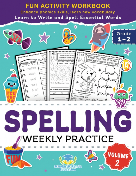 Spelling Weekly Practice for 1st 2nd Grade Volume 2