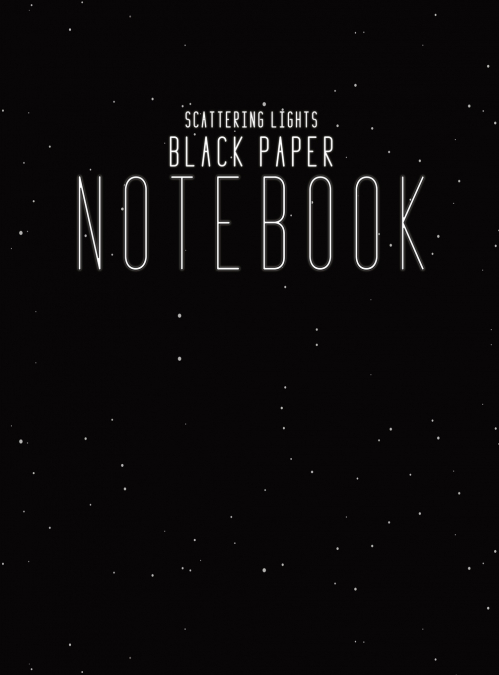 Black Paper Notebook Black Lined Paper