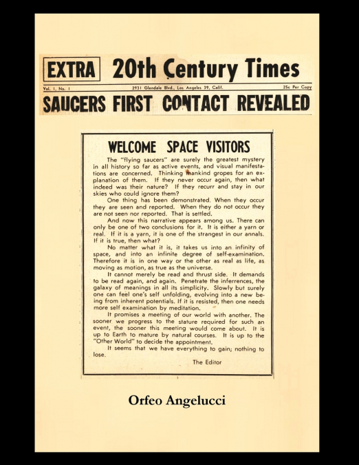 SAUCERS FIRST CONTACTED  REVEALED  20Th Century Times