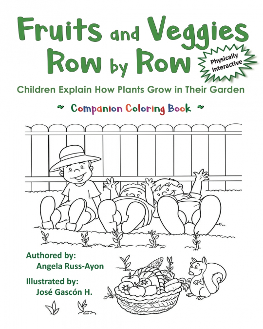Fruits and Veggies Row by Row Coloring Book
