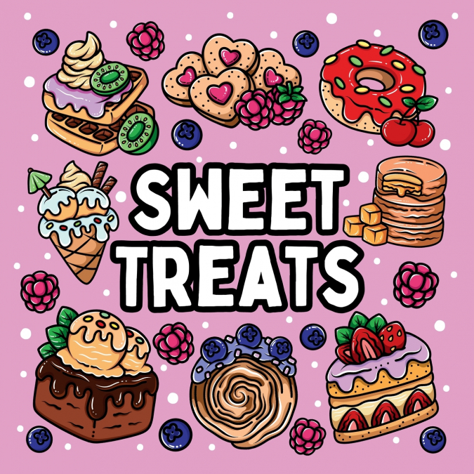 Bold and Easy Sweet Treats Coloring Book