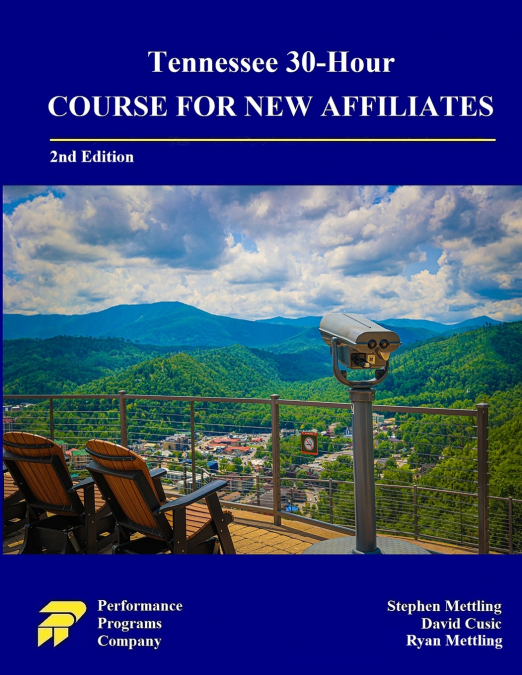 Tennessee 30-Hour Course for New Affiliates