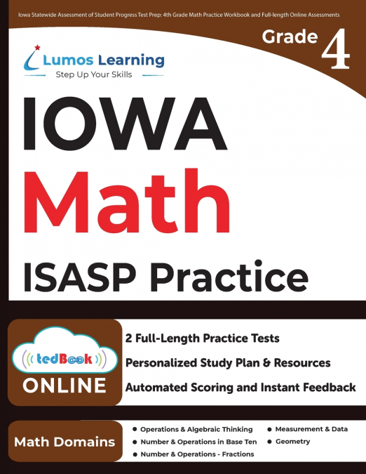 4th Grade Math Practice Workbook and Full-length Online Assessments
