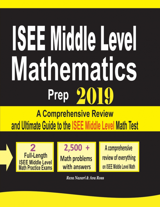 ISEE Middle Level Mathematics Prep 2019