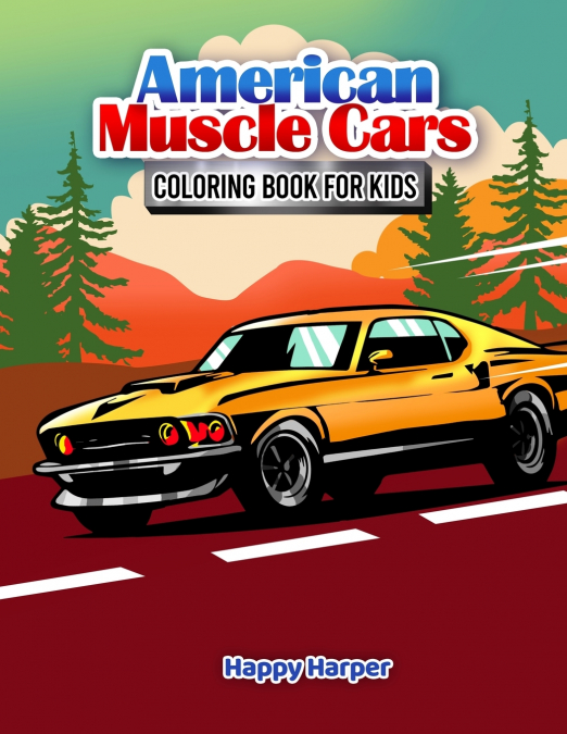 Muscle Cars Coloring Book
