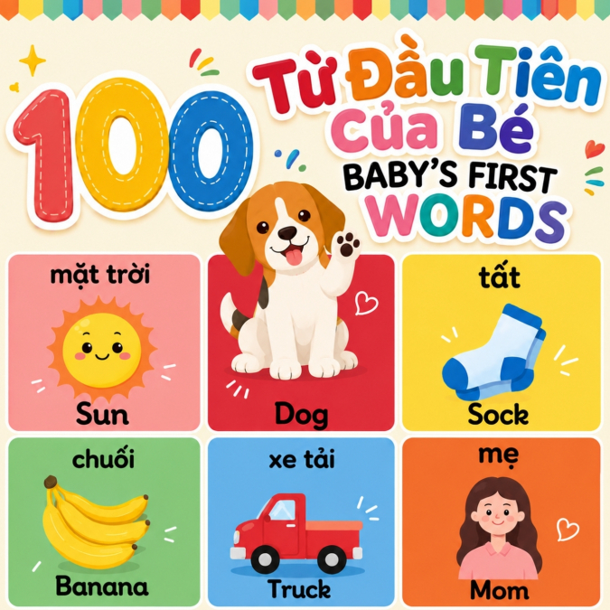 Baby’s First 100 Words 100 Từ Đầu Tiên Của Bé