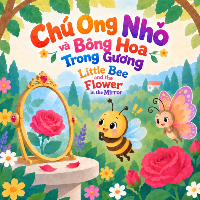Chú Ong Nhỏ và Bông Hoa Trong Gương - Little Bee and the Flower in the Mirror