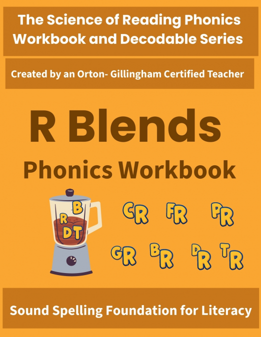 R Blends Phonics Workbook
