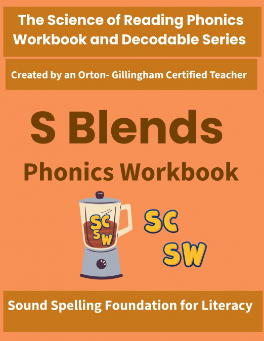 S Blends Phonics Workbook