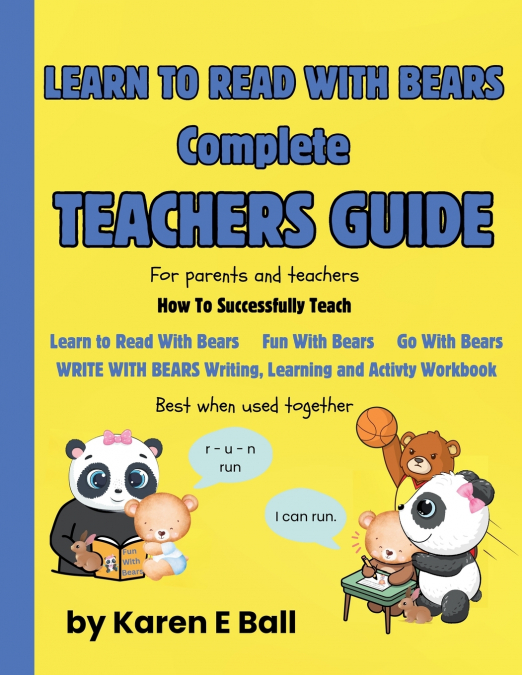 LEARN TO READ WITH BEARS COMPLETE TEACHERS GUIDE