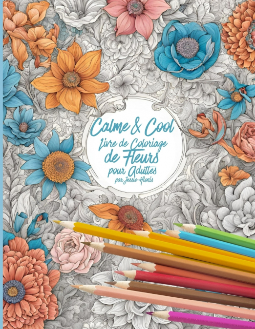 Calme & Cool, Livre de Coloriage de Fleurs pour Adultes B