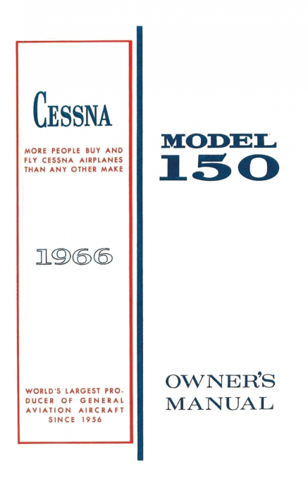 Cessna 1966 Model 150 Owner’s Manual