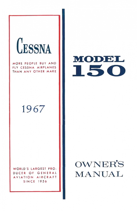 Cessna 1967 Model 150 Owner’s Manual