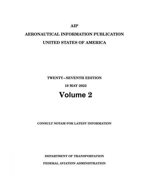 2024 Aeronautical Information Publication (AIP) Basic (Volume 2/2)
