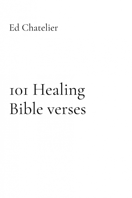101 Healing Bible verses