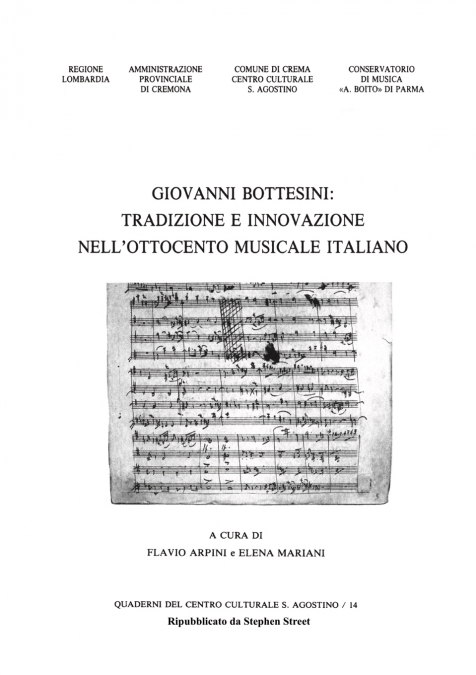 Giovanni Bottesini - Tradizione e Innovazione Nell’ottocento Musicale Italiano