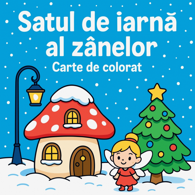 Satul de iarnă al zânelor - Carte de colorat